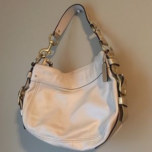 COACH cream purse